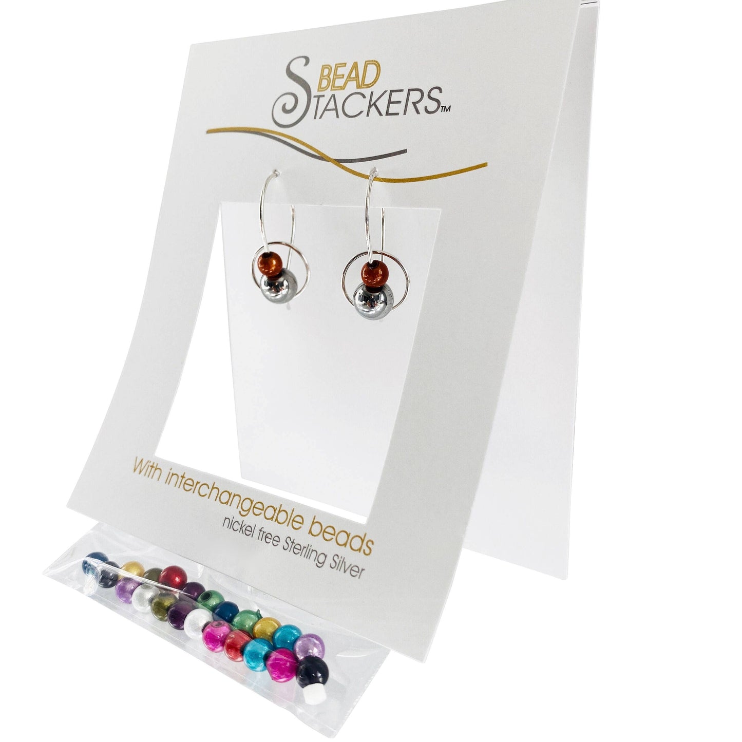 Earrings come with 12 interchangeable colours MBMT30