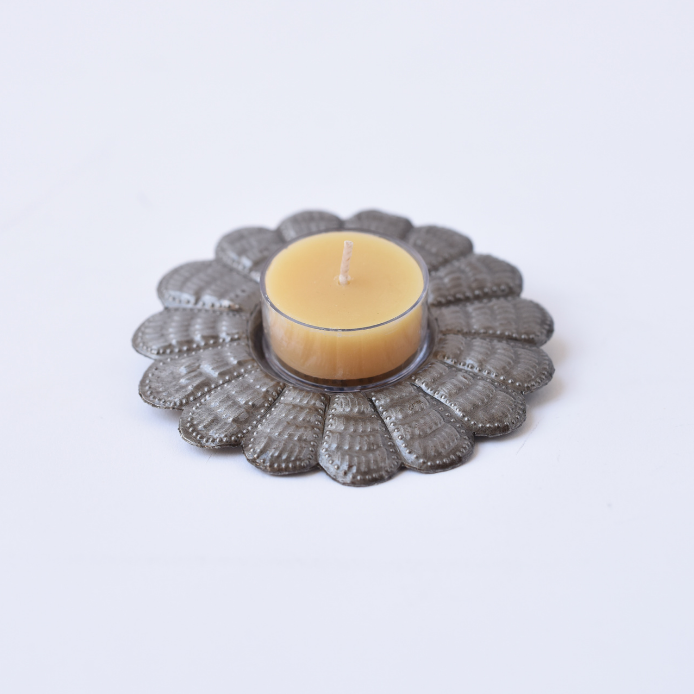 Dandarah Metal Tealight Plate - Sunflower