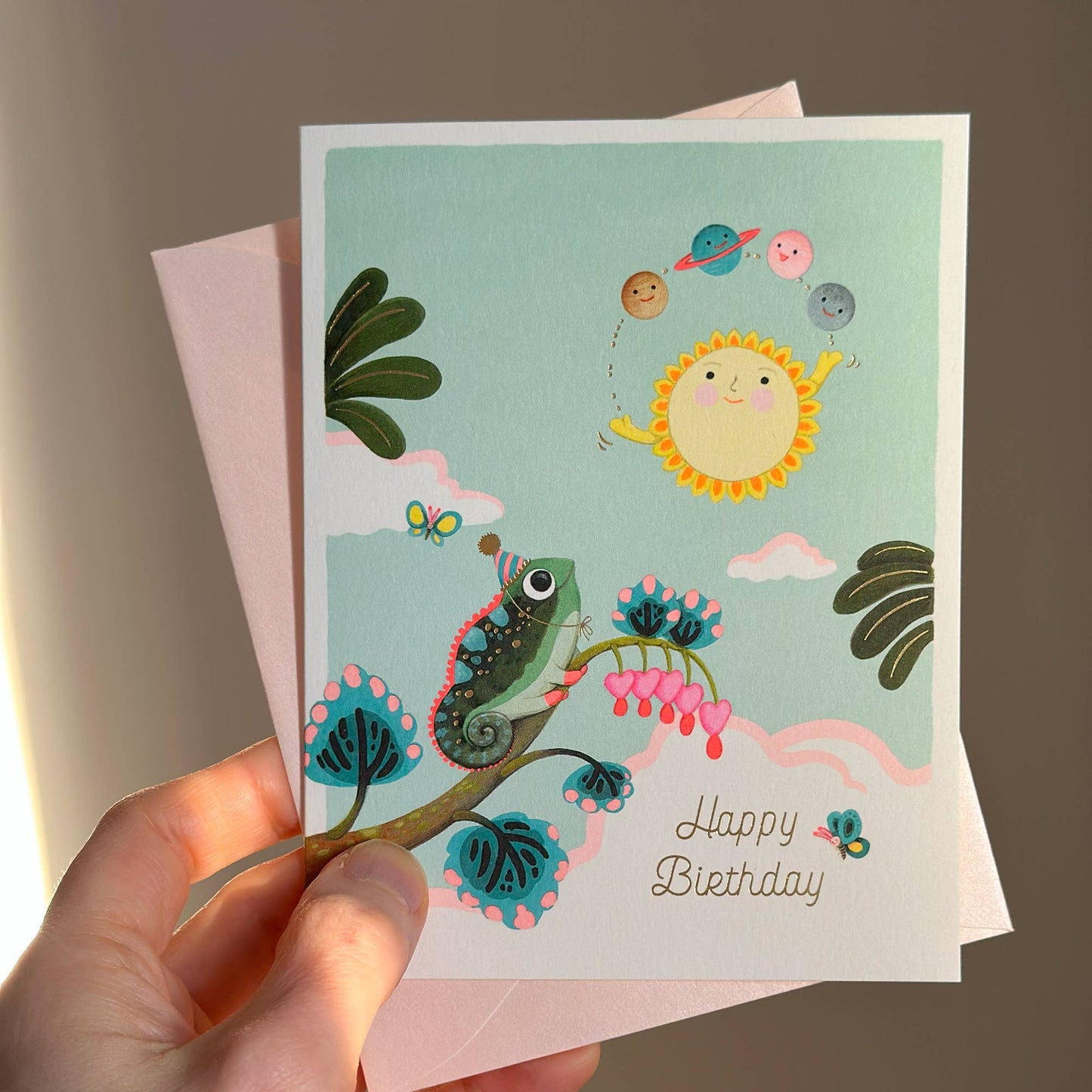 JooJoo Paper - Solar Juggle Birthday Greeting Card