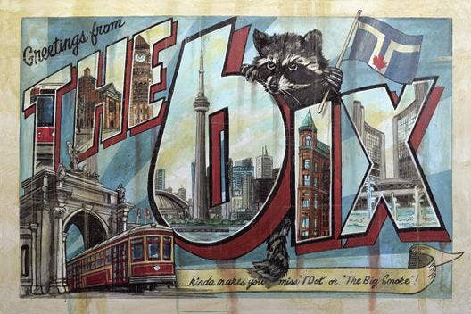 The 6ix Toronto Postcard 7" X 5"