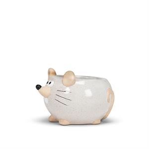 Small White Mouse Planter