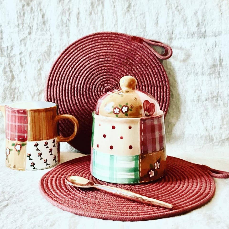 Maroon Rope Trivet