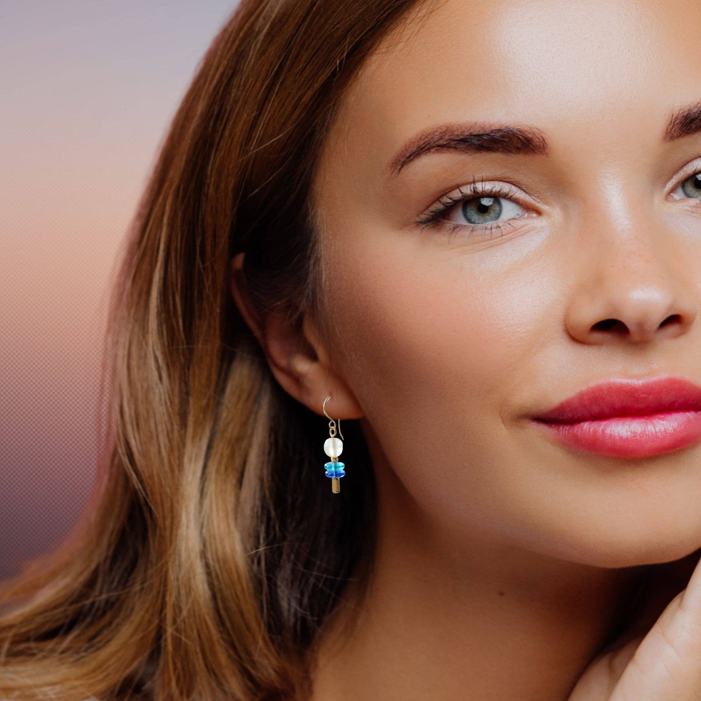 Conversations in Jewellery - AB26G - Earrings come with 10 interchangeable colours.