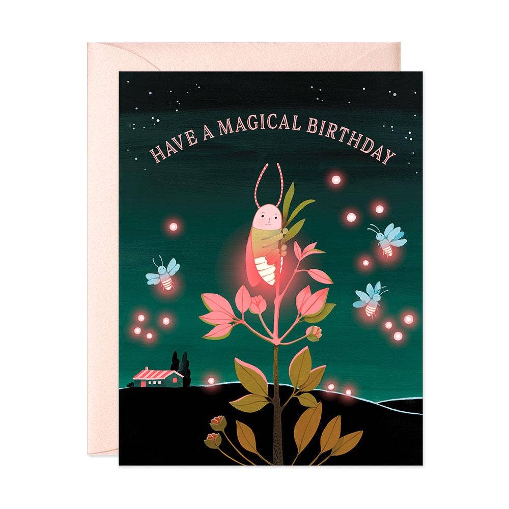 JooJoo Paper - Firefly Birthday Greeting Card