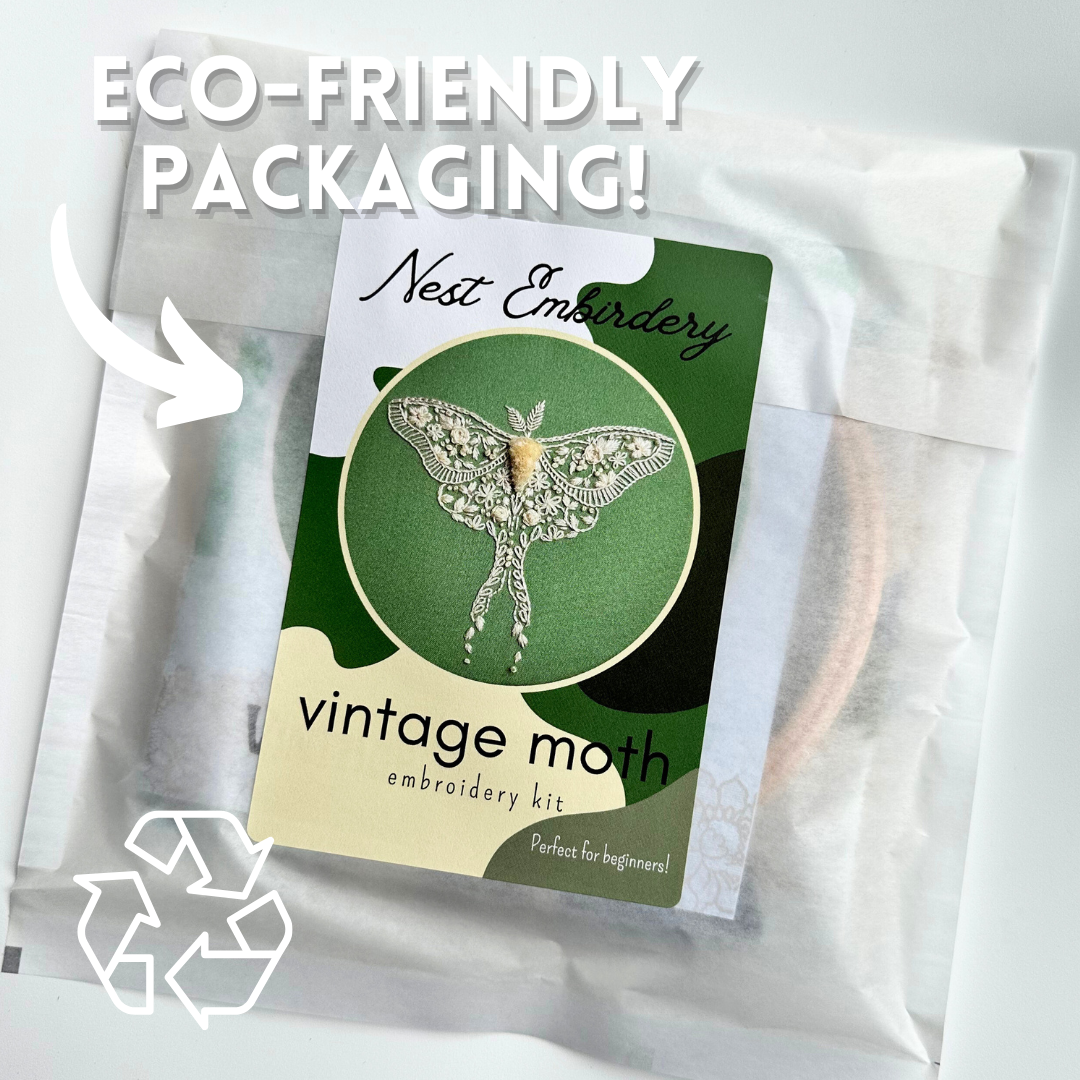 Nest Embirdery - Vintage Moth Kit
