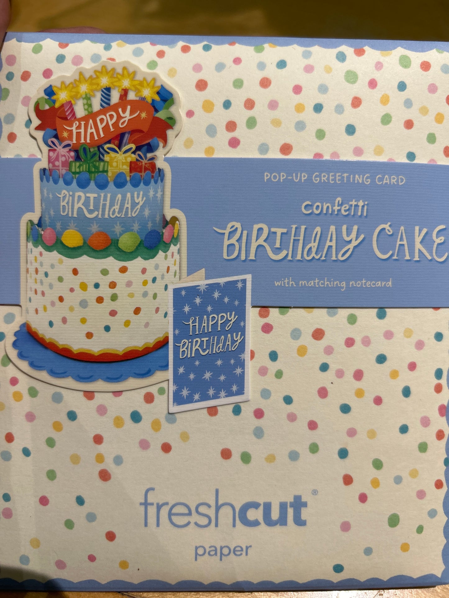 MINIPOPUP Confetti Birthday Cake