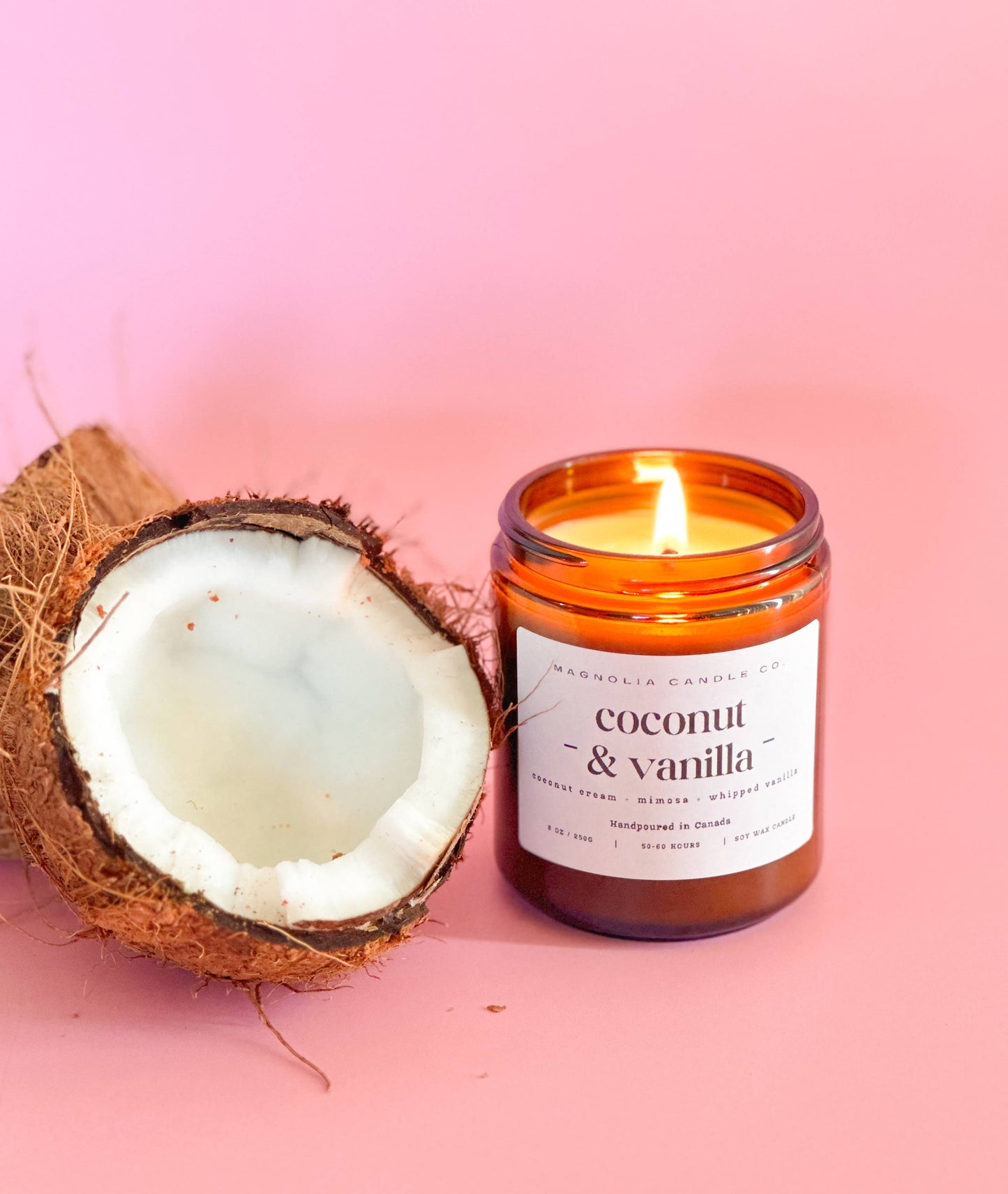 Magnolia Candle Company - Coconut + Vanilla - Summer | Spring Candle 8oz