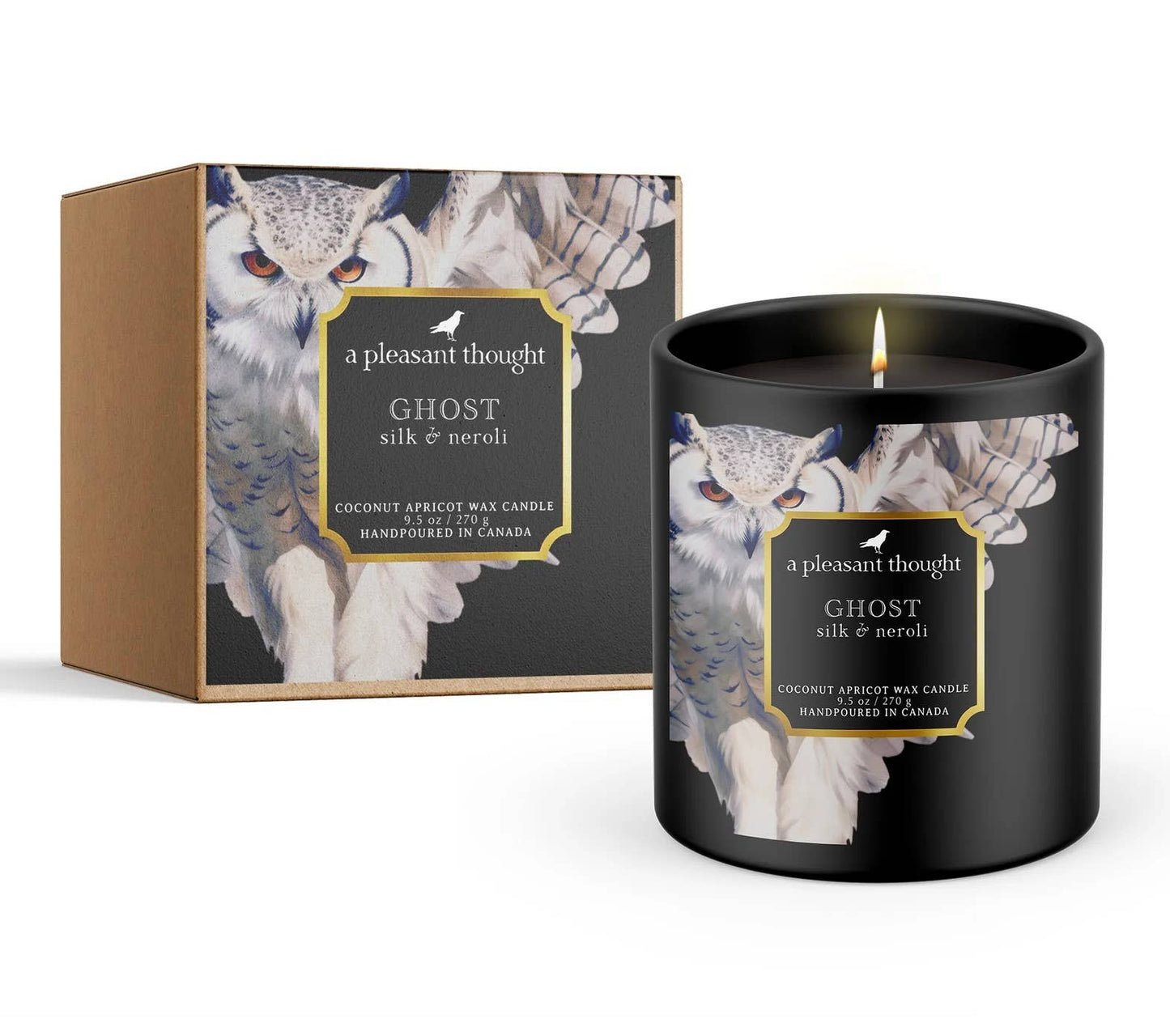 GHOST | SILK & NEROLI | RAVEN CANDLE: Cotton