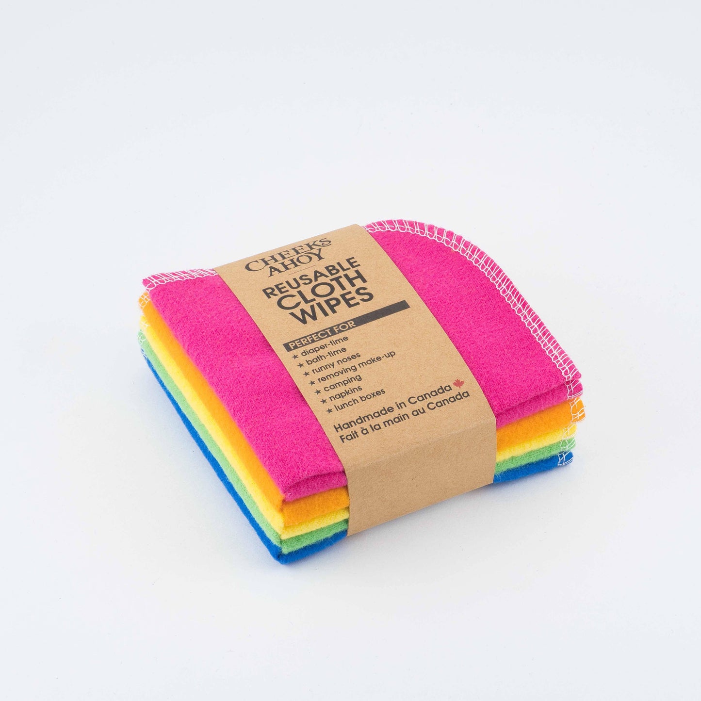 Cheeks Ahoy - Cloth Wipes: Warm Neutral Navy / 10pk