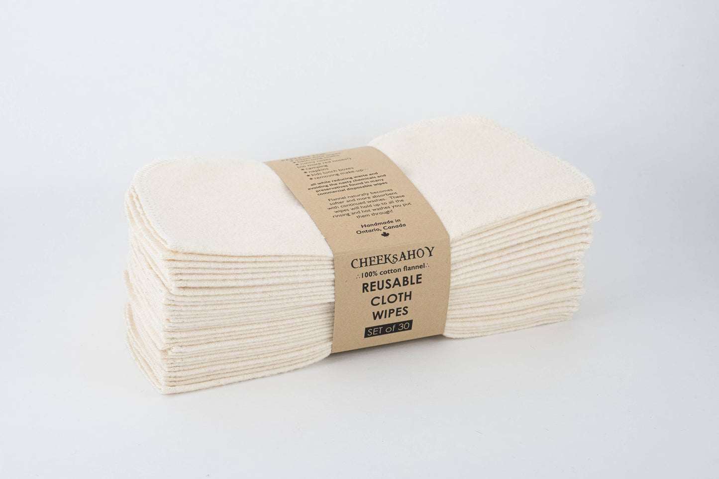 Cheeks Ahoy - Cloth Wipes: Warm Neutral Navy / 10pk
