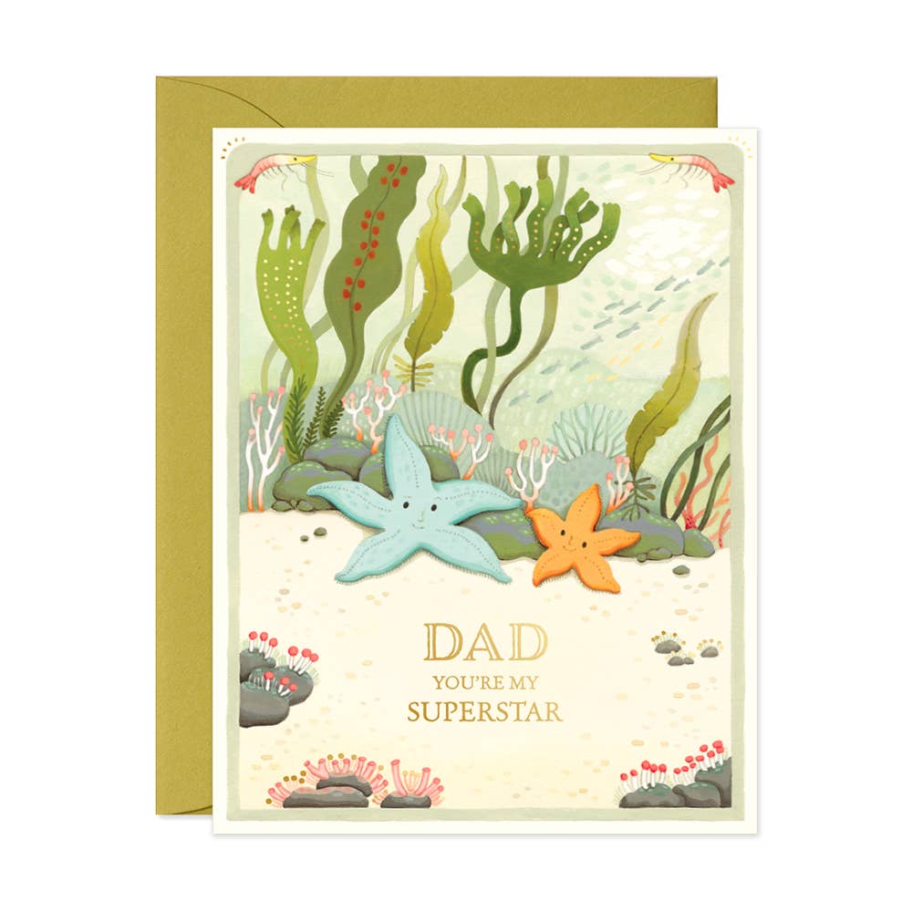 JooJoo Paper - Father's Day Starfish Greeting Card