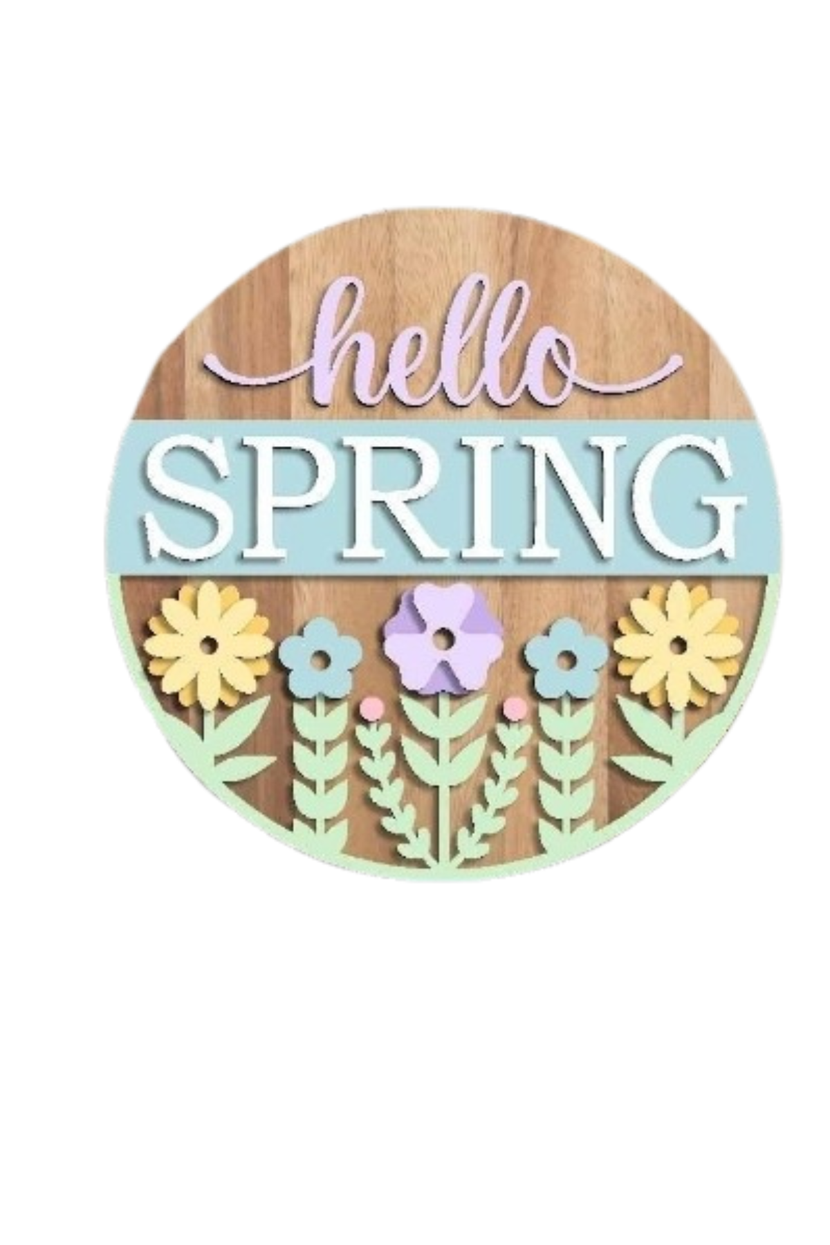 The Craft Witch - Spring Signs-Ready for Paint!: Welcome-White Flowers
