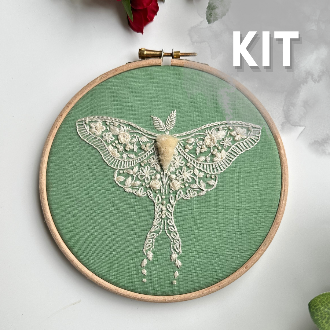Nest Embirdery - Vintage Moth Kit