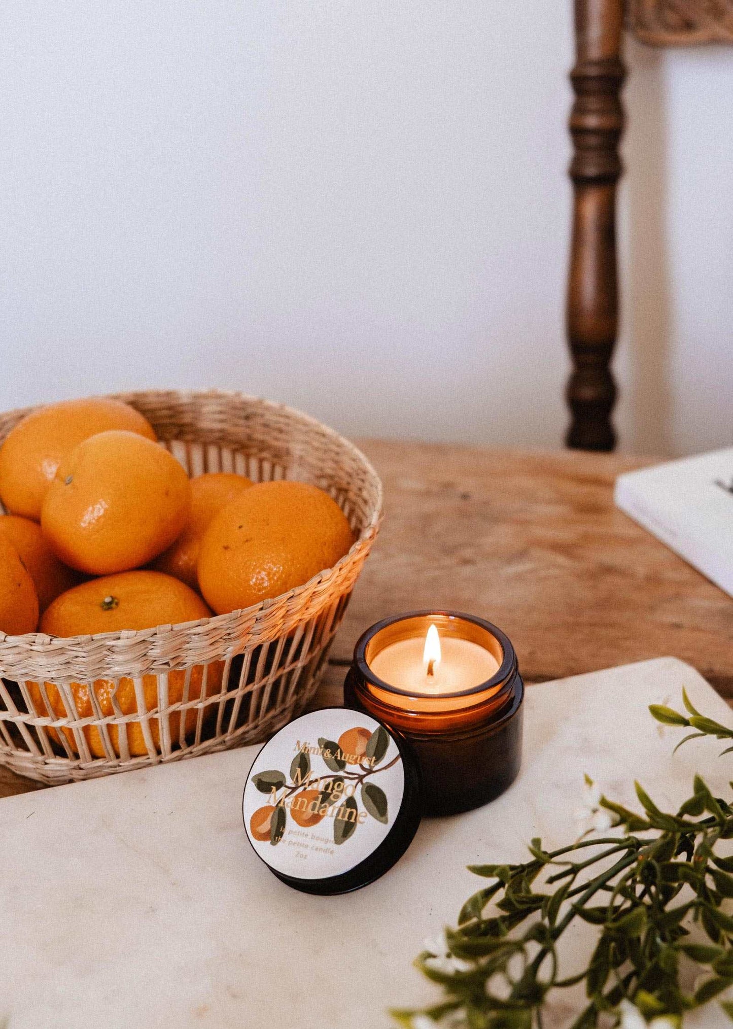 Mimi & August - Mango Mandarine – 2 oz Soy Candle: 2 oz