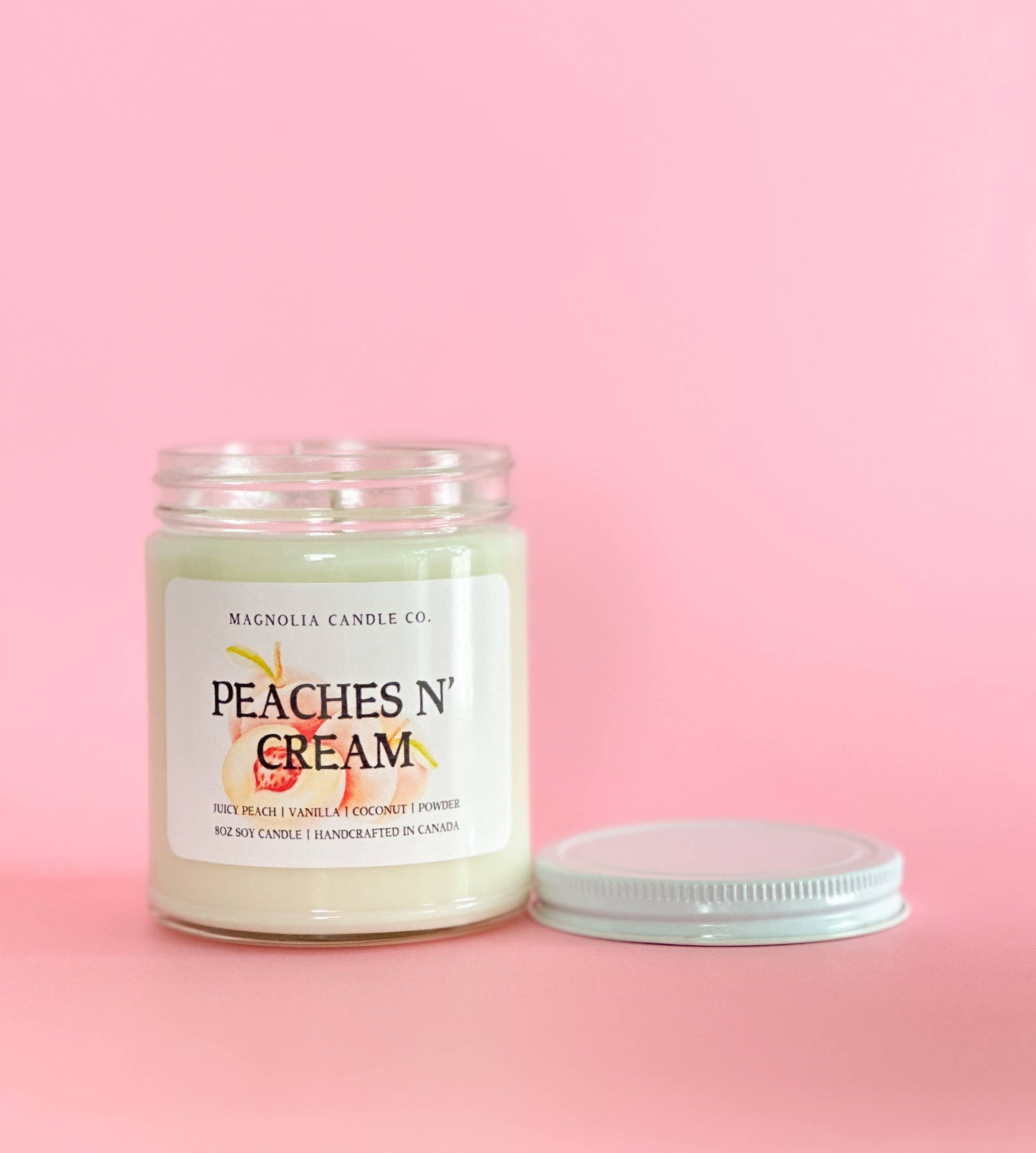 Magnolia Candle Company - Peaches & Cream - Summer | Spring Candle 8oz