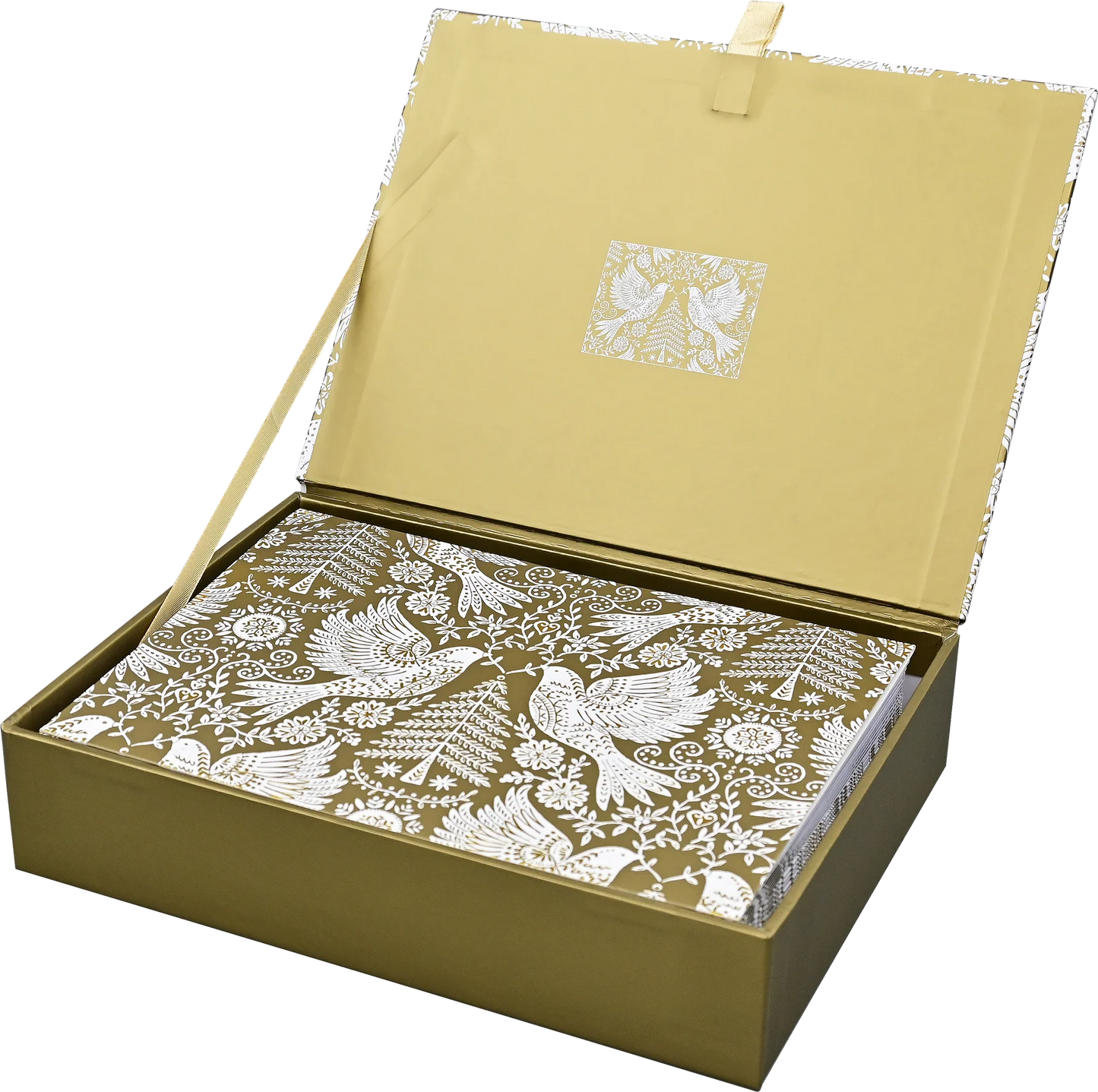 Golden Doves Deluxe Boxed Holiday Greeting Cards