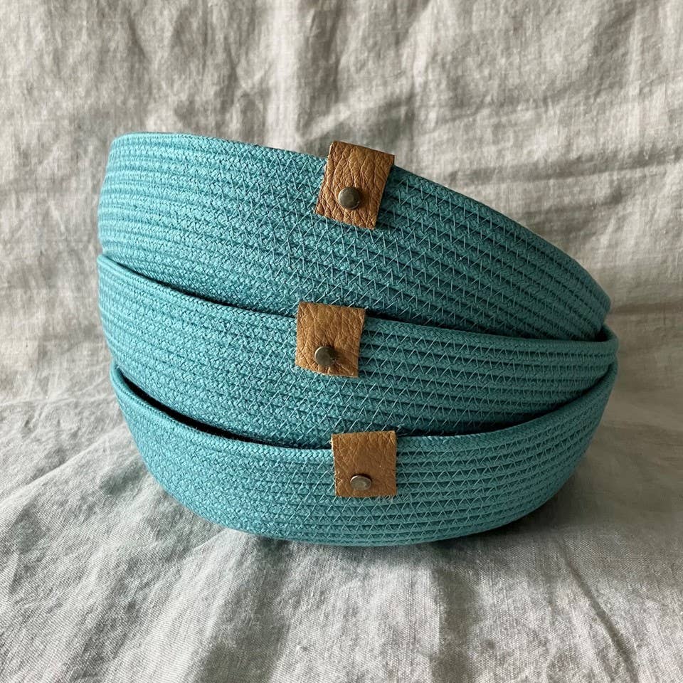 Teal Rope Tray