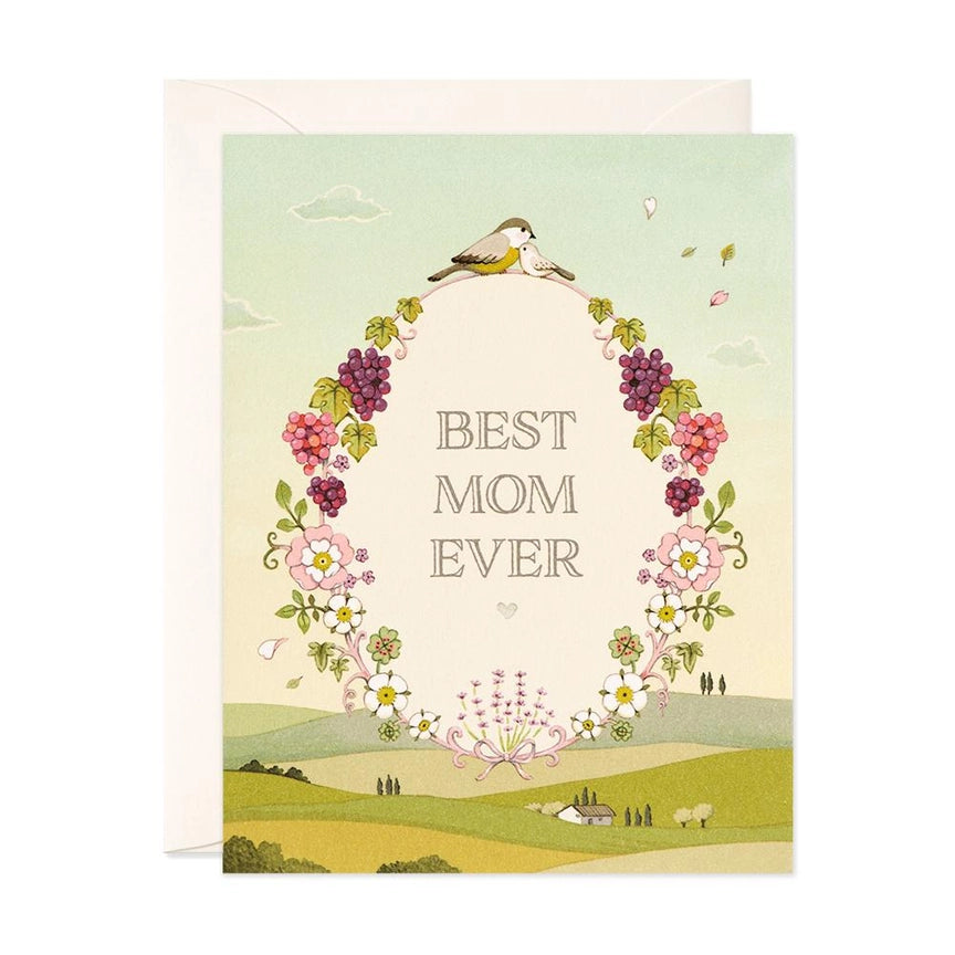 Flower Vase Pink Sky Greeting Card