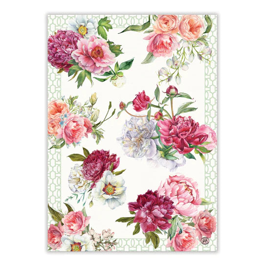BLUSH PEONY KITCHEN TOWEL