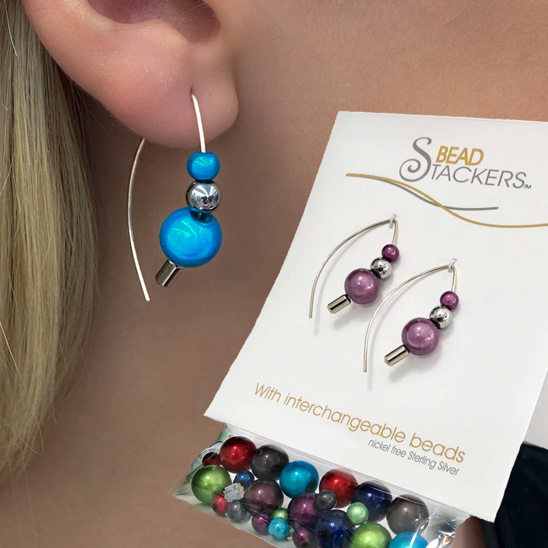 Conversations in Jewellery - WB34 - Earrings come with 7 interchangeable colours.