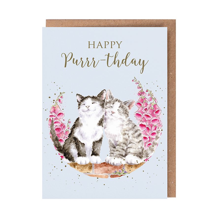 Greeting Card Happy Purrr-thday