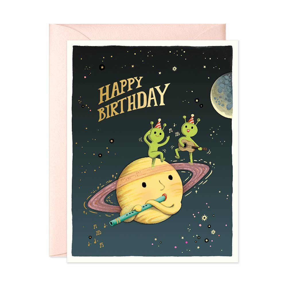 JooJoo Paper - Cosmic Band Birthday Greeting Card