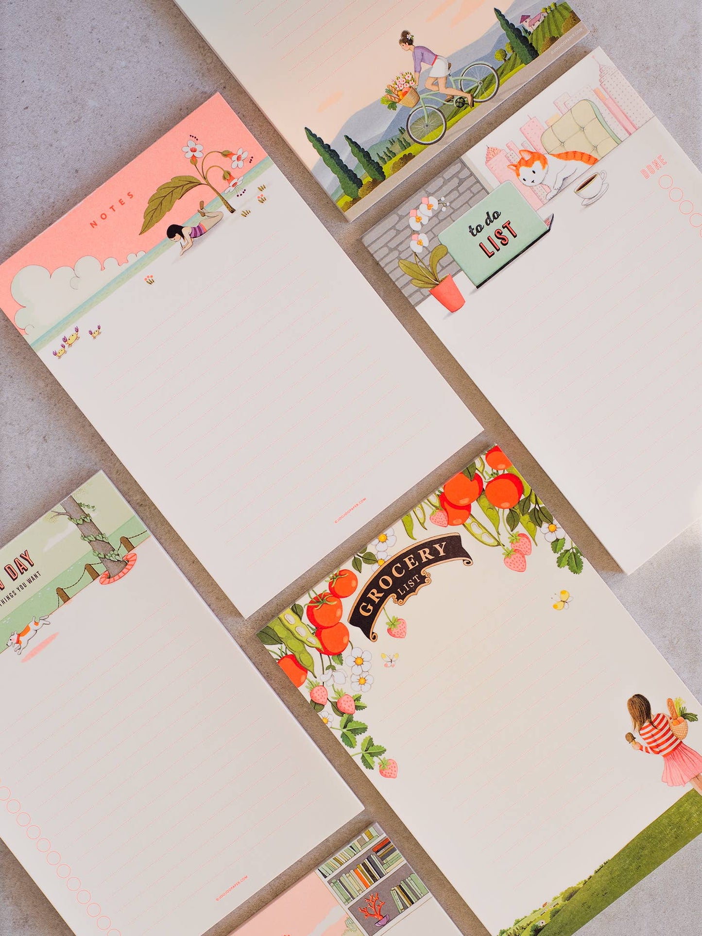 JooJoo Paper - Grocery List Notepad - Bright Tomatoes - Market Pad