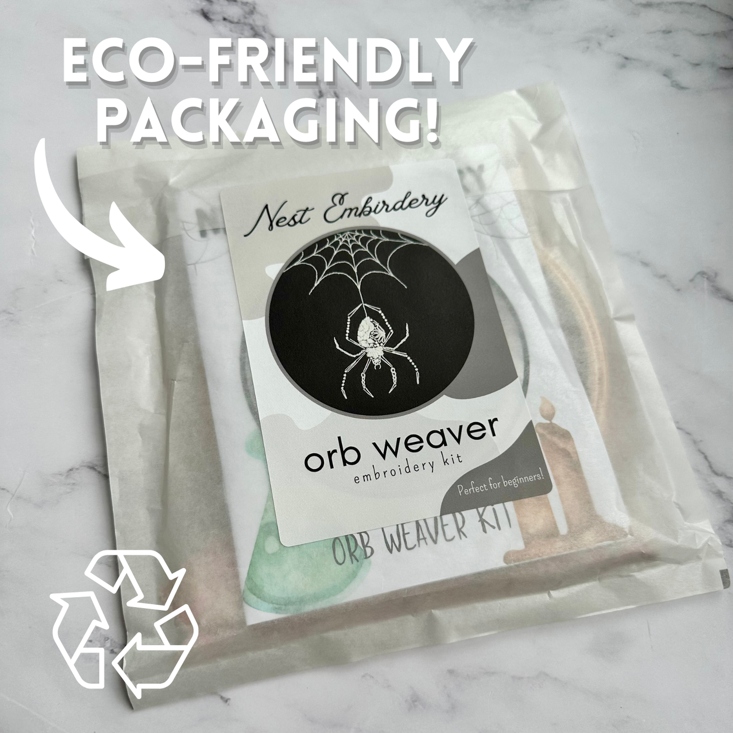 Nest Embirdery - Orb Weaver Embroidery Kit