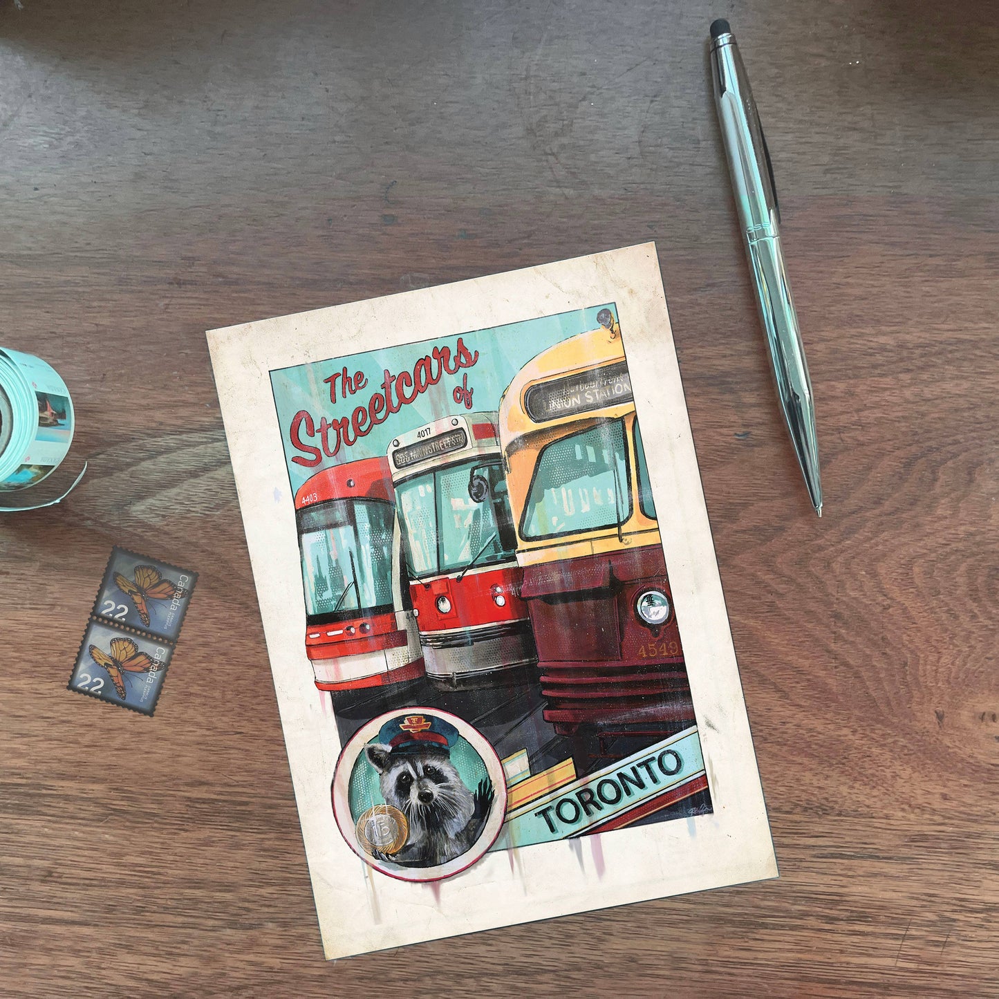 Streetcars of Toronto Postcard 5" X 7"