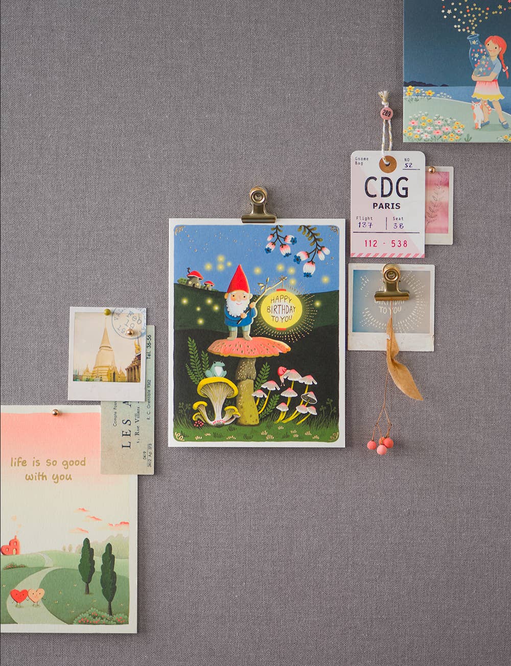 JooJoo Paper - Gnome Birthday Greeting Card