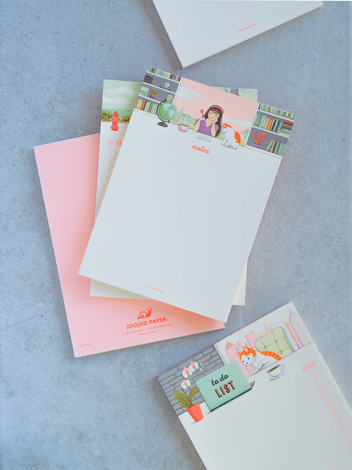 JooJoo Paper - To do List Notepad - Laptop Kitty - Done Checklist