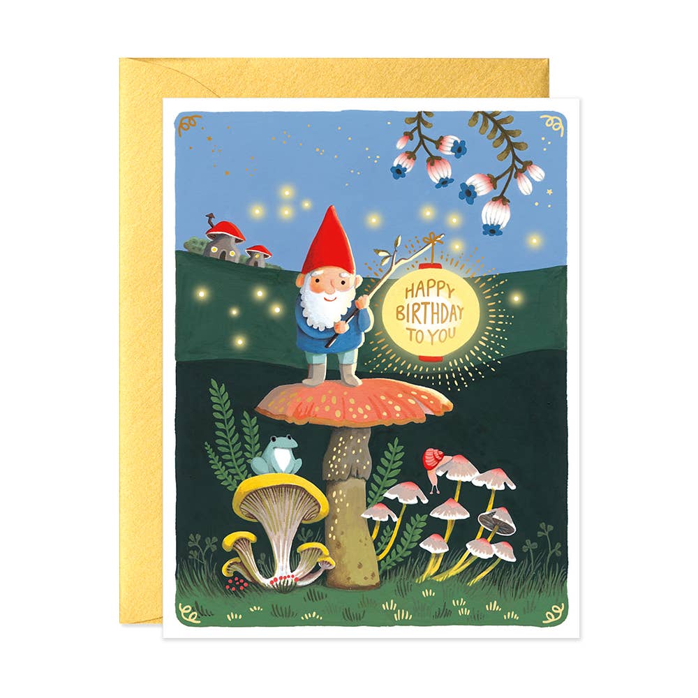 JooJoo Paper - Gnome Birthday Greeting Card