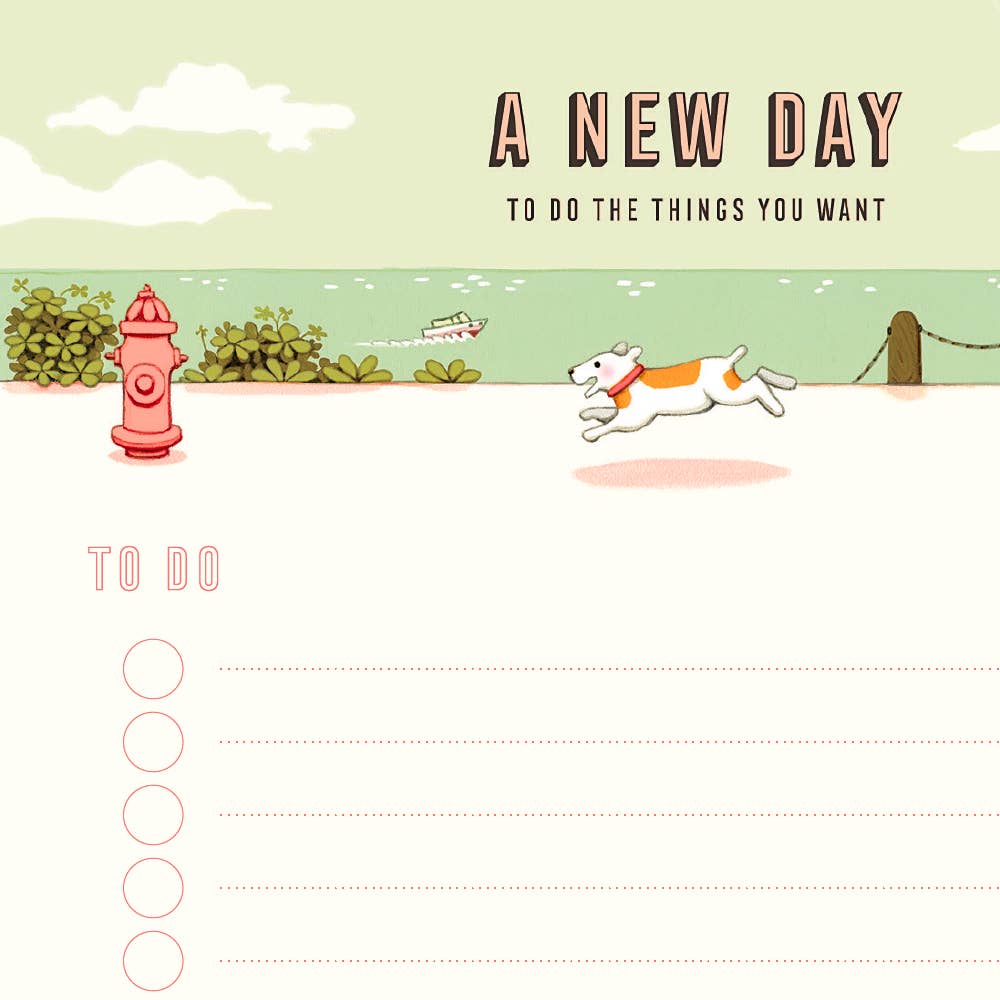 JooJoo Paper - To do List Notepad - Happy Puppy - To-Do Pad