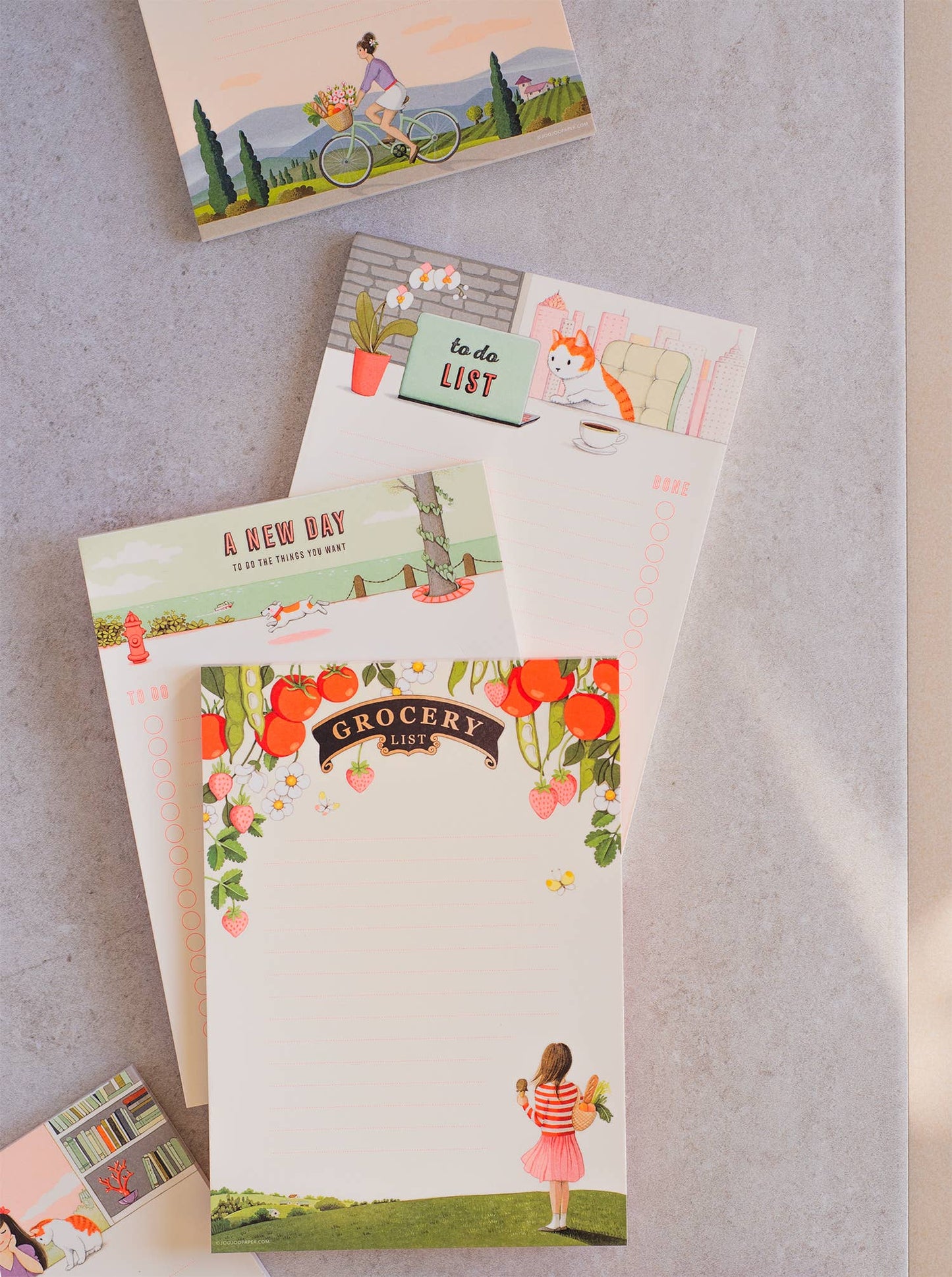 JooJoo Paper - Grocery List Notepad - Bright Tomatoes - Market Pad