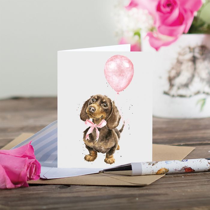 Enclosure Card Pink Sausage (little girl)