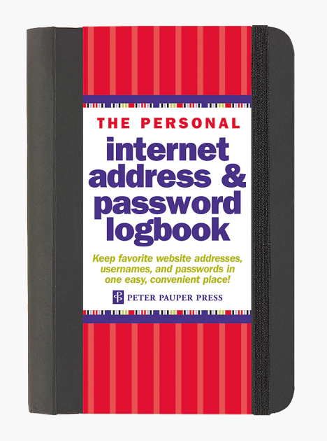 The Personal Internet Address & Password Logbook (Black)
