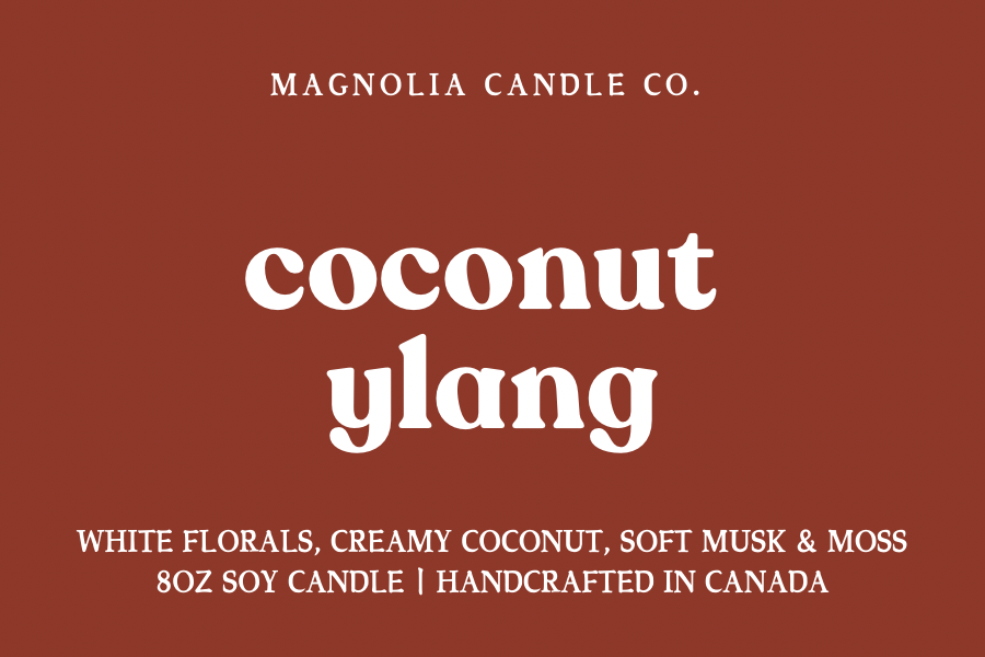 Magnolia Candle Company - Coconut Ylang, Spring | Summer Soy Candle 8oz