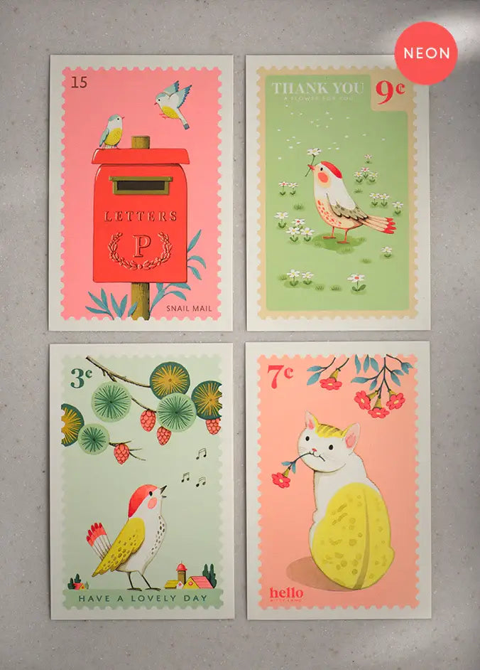 JooJoo Paper - Mailbox Birds Postcard