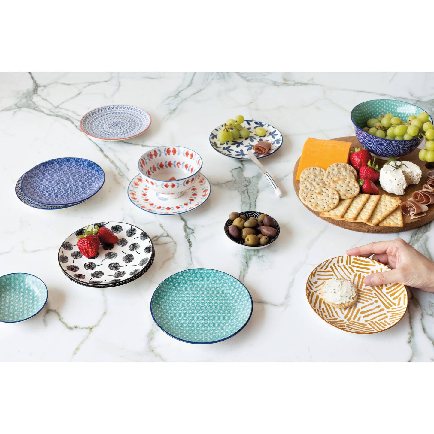 Danica Brands - Dandelion Stamped Appetizer Plate 6 Inch