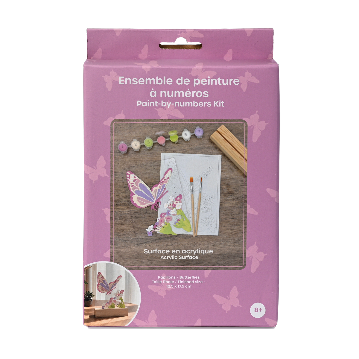 pierrebelvedere.com - PAINT BY NUMBER ACRYLIC SURFACE KIT- BUTTERFLY