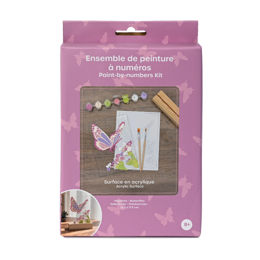 pierrebelvedere.com - PAINT BY NUMBER ACRYLIC SURFACE KIT- BUTTERFLY