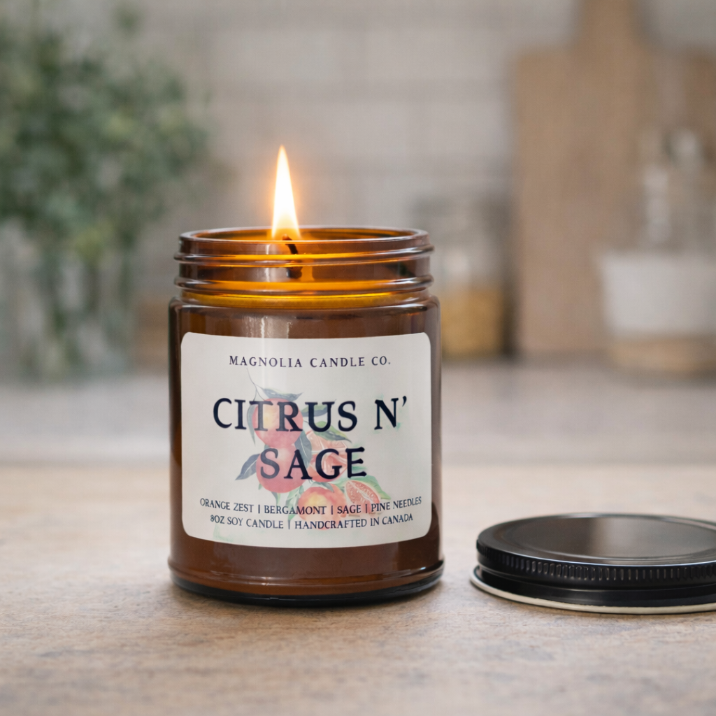Magnolia Candle Company - Citrus & Sage - Summer | Spring Candle 8oz