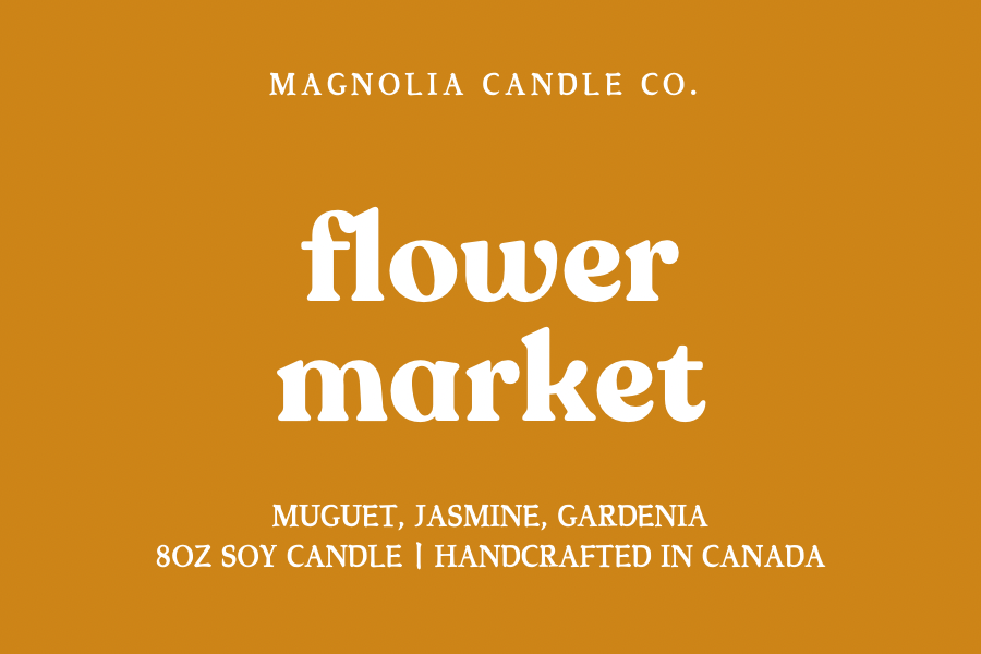 Magnolia Candle Company - Flower Market -  Summer | Spring Candle 8oz