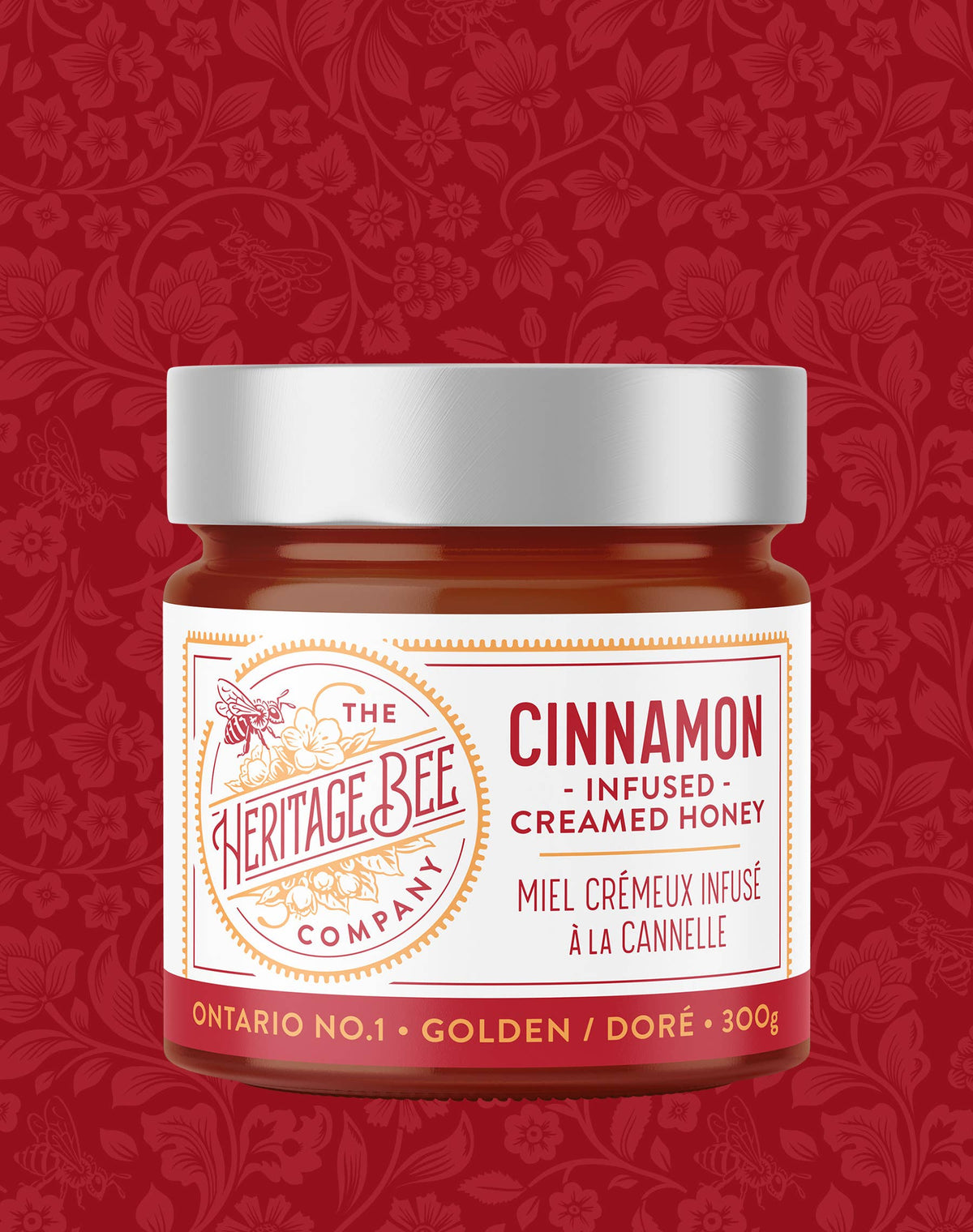 Heritage Bee Co. - Cinnamon Creamed Honey - 300 g (10.6 oz)