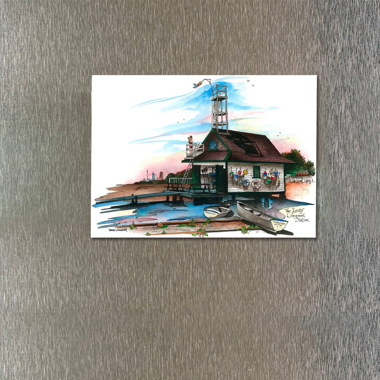 Totally Toronto Art/Sassy City Studio - Leuty Lifeguard Fridge Magnet