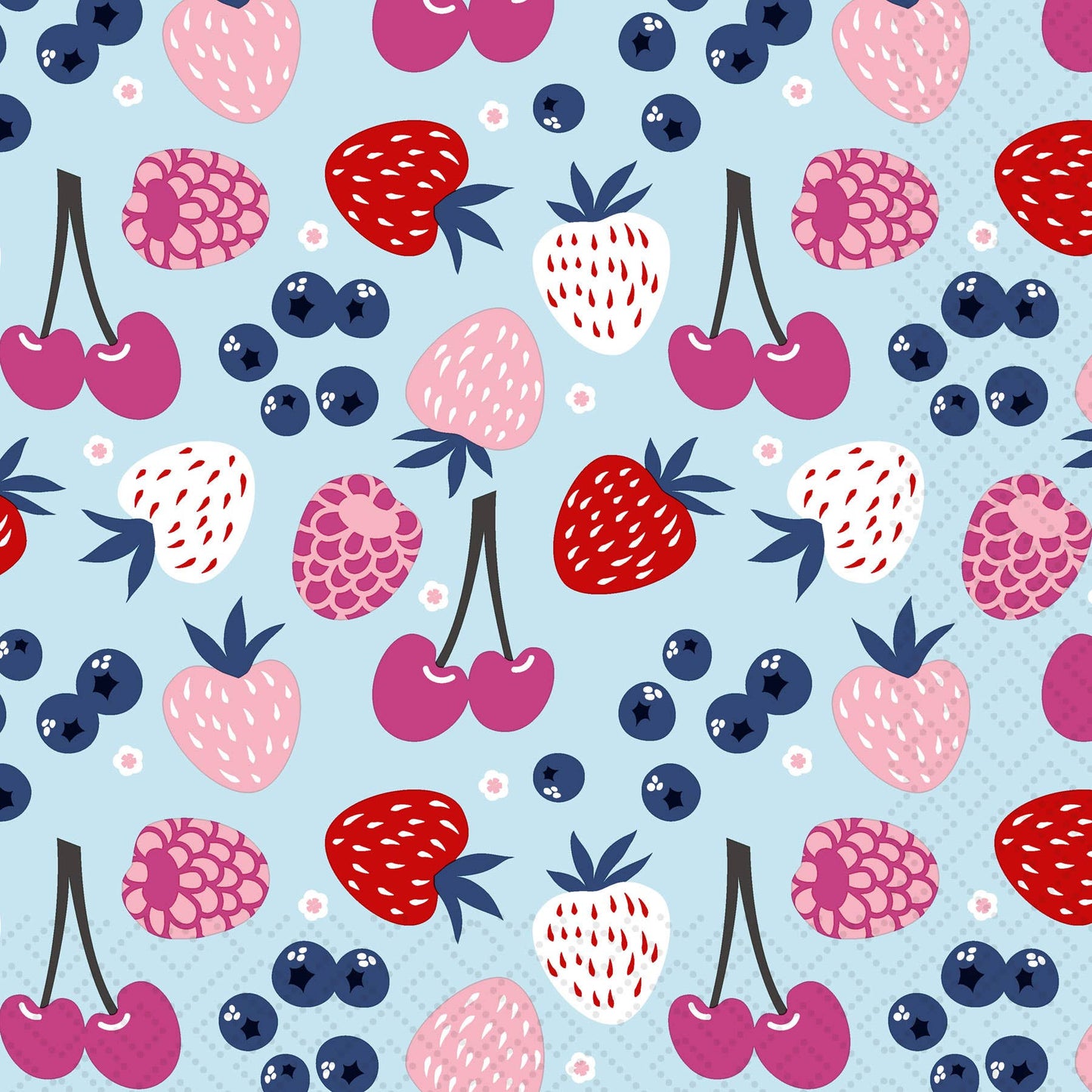 Twilight Collection - Berries Sundae Luncheon Napkin