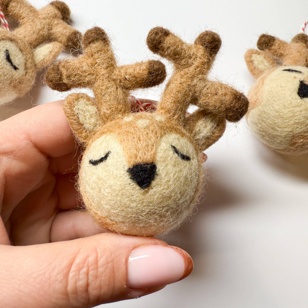 AKUKU - Reindeer Felt Ornament  