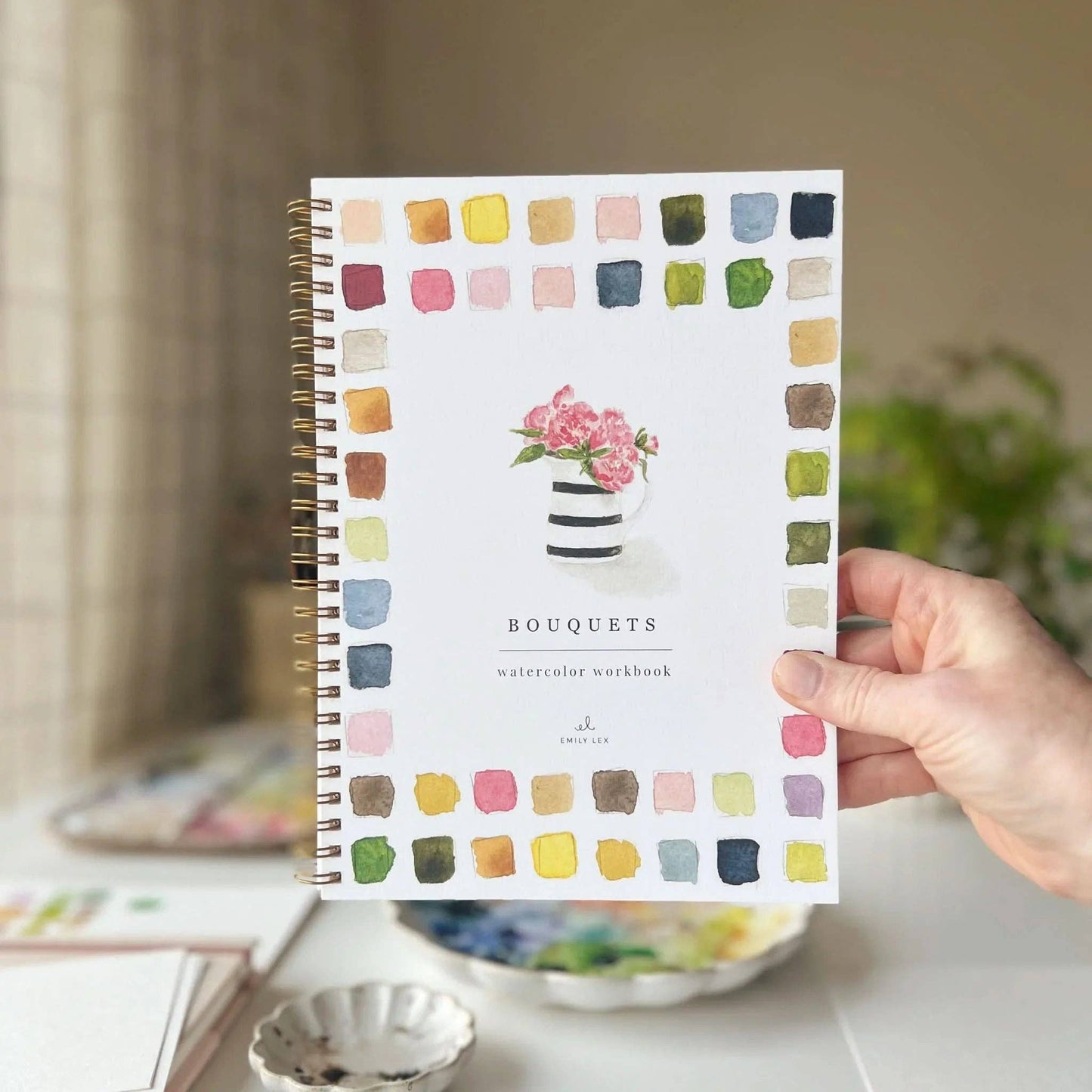 emily lex studio - Bouquets watercolor workbook