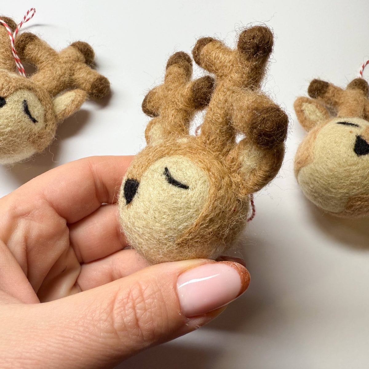 AKUKU - Reindeer Felt Ornament  