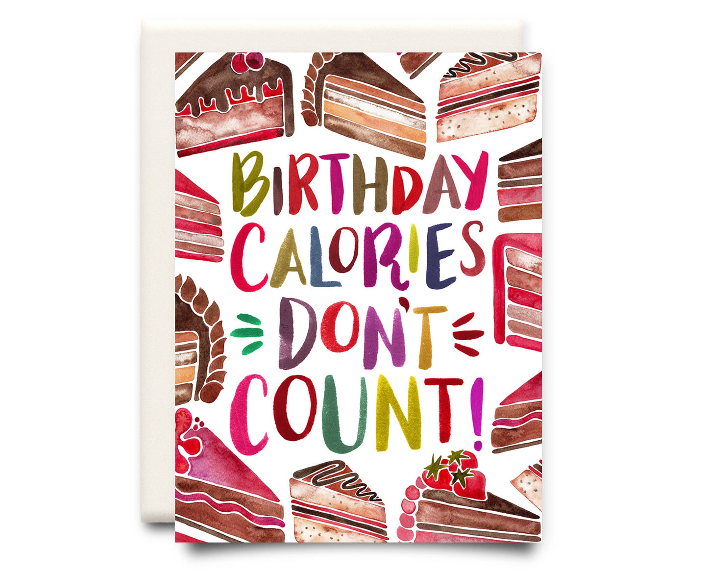 Inkwell Cards - Birthday Calories Don't Count | Greeting Card